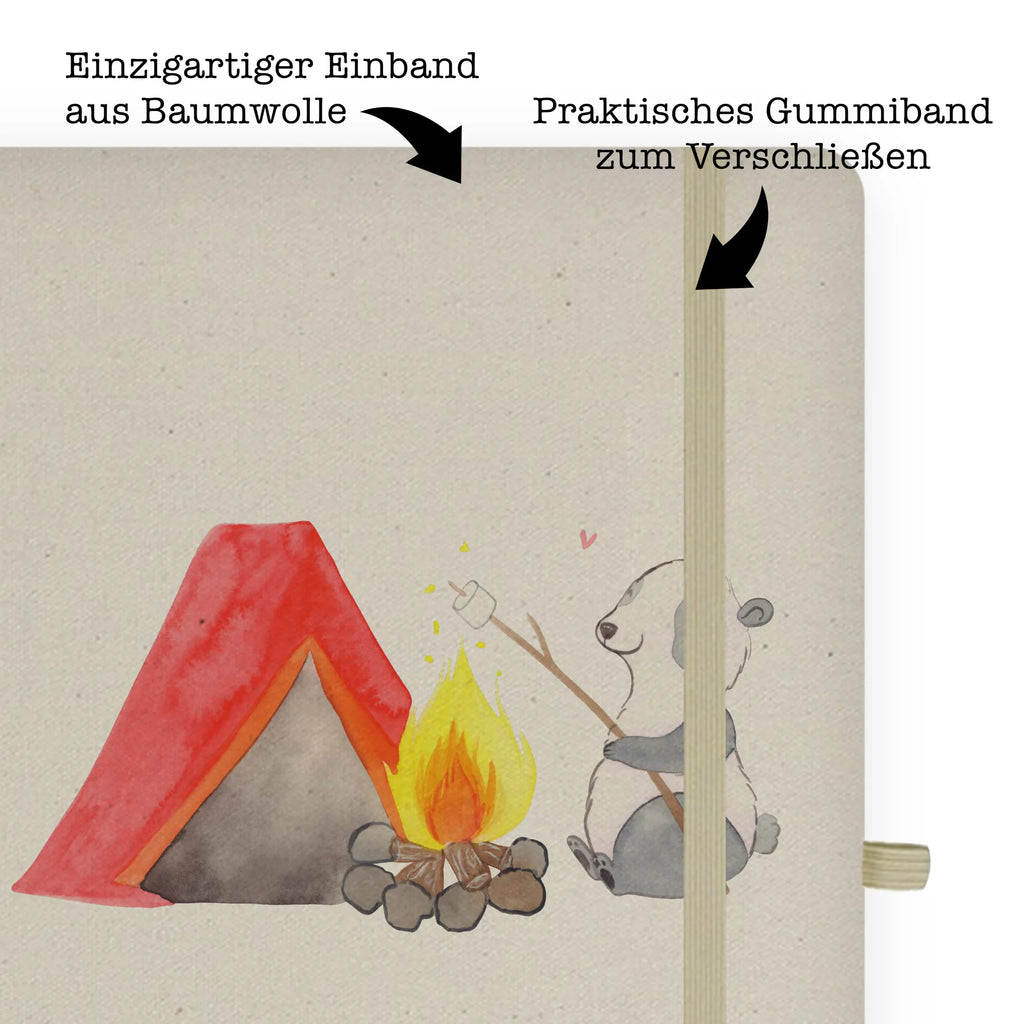 Personalised notebook panda Camp Gift, sport, hobby, giving, thank you, award, profit, athlete, camping, go camping, Camping, campsite