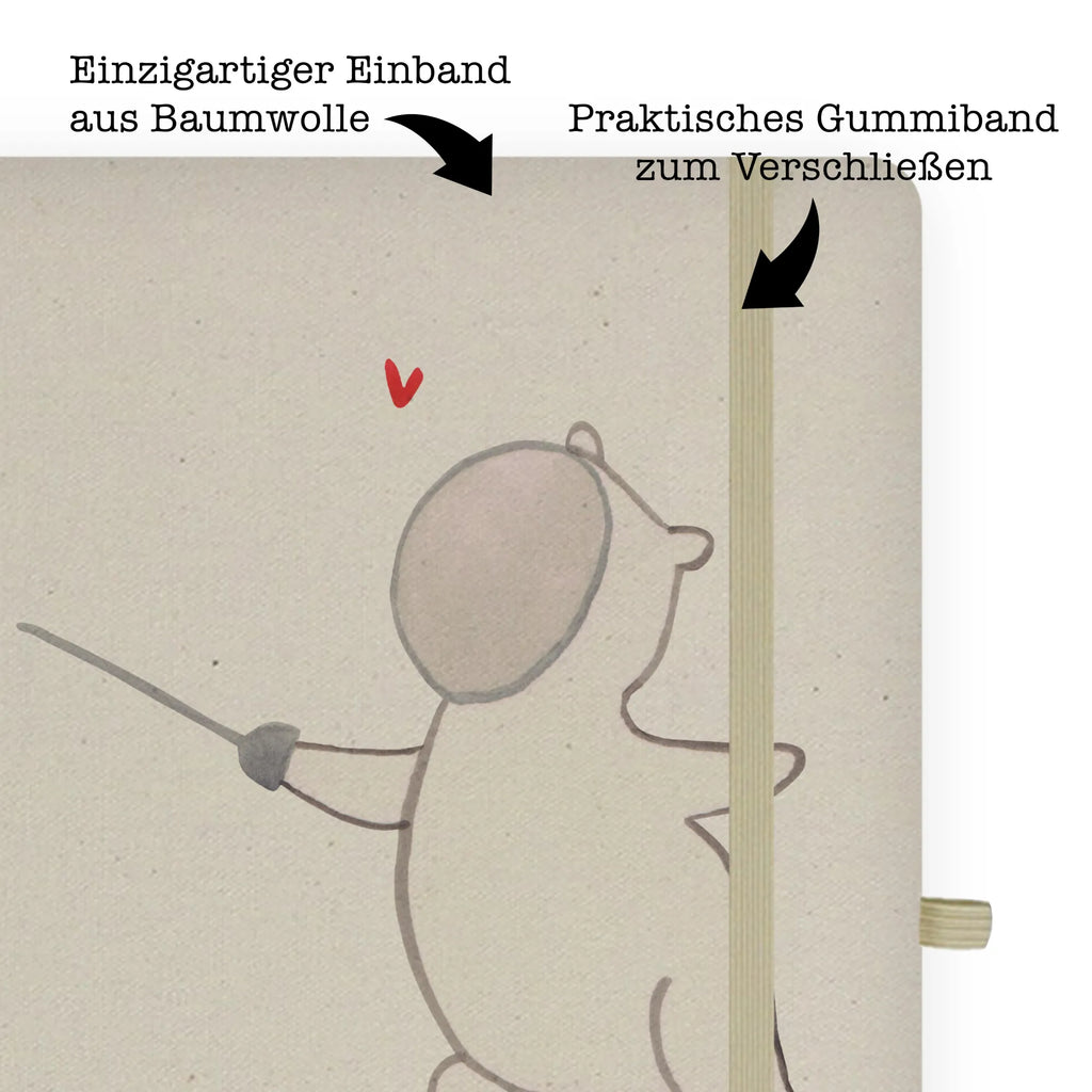 Personalised notebook panda fencing Gift, sport, hobby, giving, thank you, award, profit, athlete, Fencing, Fencing Federation, Fencing Club, Fencing Association