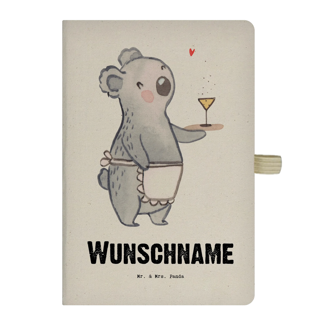 Personalised notebook Waitress heart gift, gift idea, best, farewell gift, passing exam, anniversary, retirement, promotion, job start, sayings, funny, profession