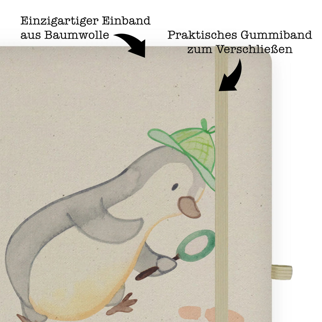 Personalised notebook Detective heart gift, gift idea, best, farewell gift, passing exam, anniversary, retirement, promotion, job start, sayings, funny, profession