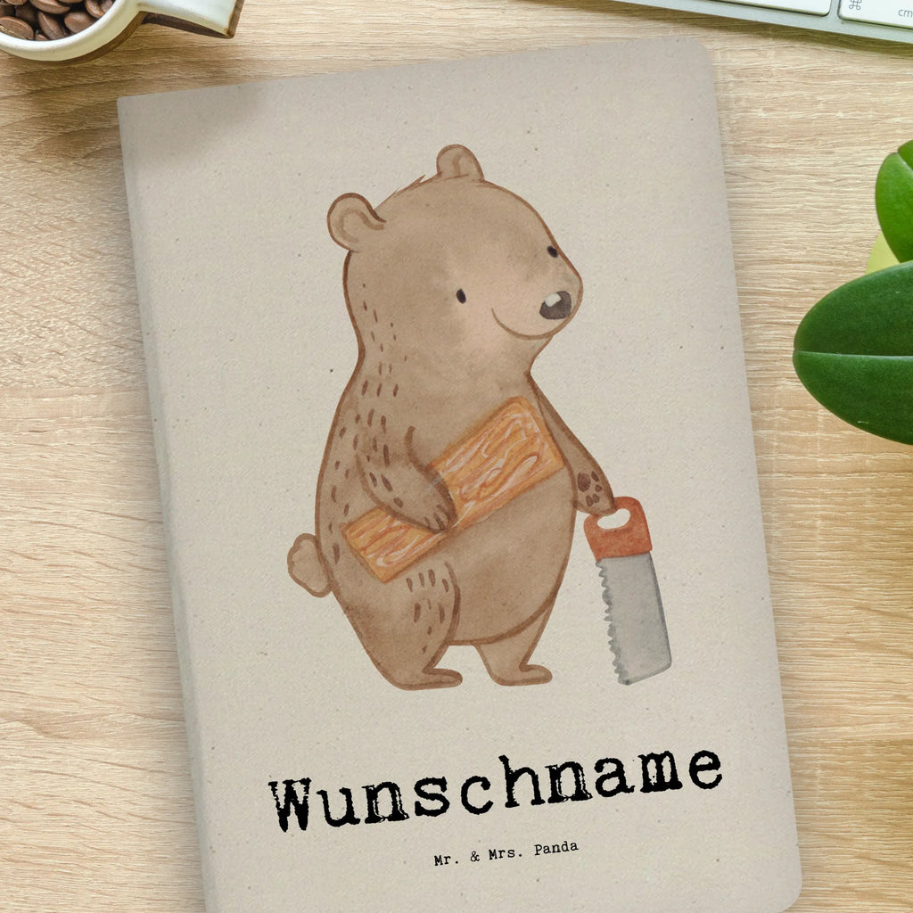 DIN A4 Personalizowany Notatnik stolarz serce Zawód, Wykształcenie, Jubileusz, Pożegnanie, Emerytura, Kolega, Koleżanka, Prezent, Dawać, Pracownik, Współpracownik, Firma, Dziękuję, Dziękuję bardzo