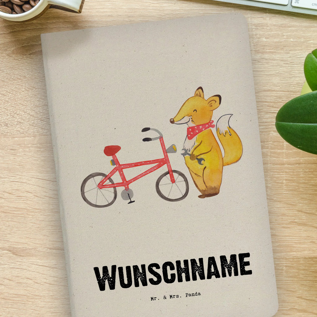 Personalised notebook Two-Wheeler Mechatronics Technician Heart gift, gift idea, best, farewell gift, passing exam, anniversary, retirement, promotion, job start, sayings, funny, profession