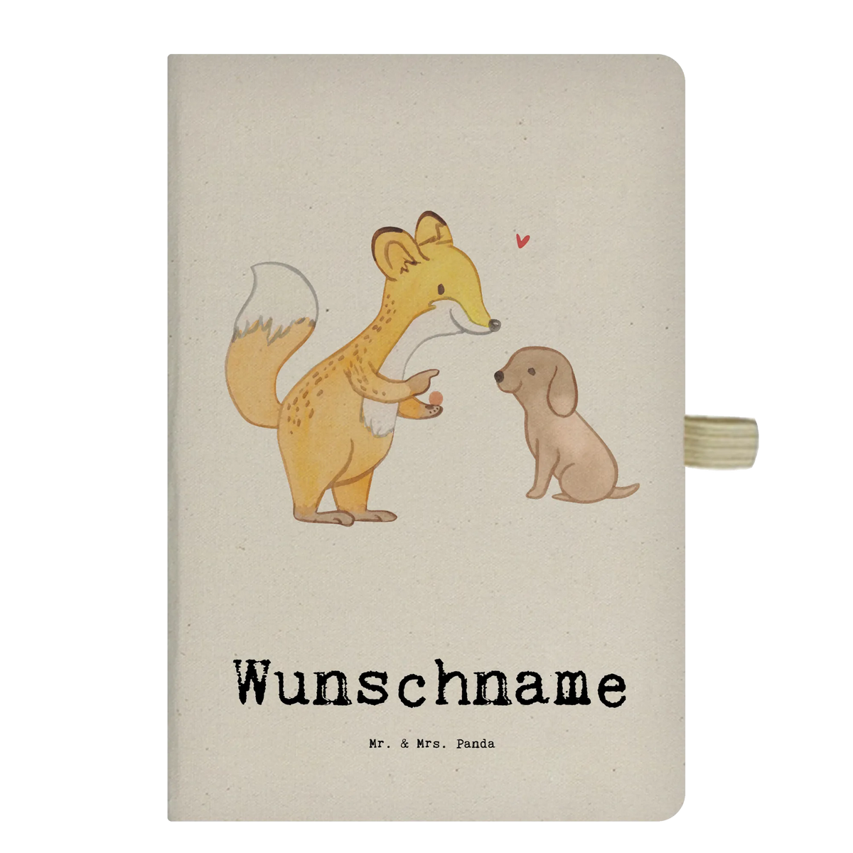 Personalised notebook Fox dog training Gift, sport, hobby, giving, thank you, award, profit, athlete, puppy school, dog education, dog school, dog exam, Dog training