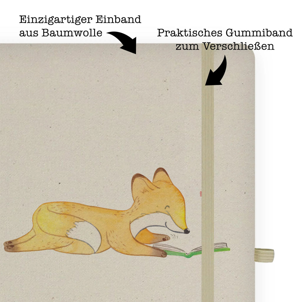 Personalised notebook Fox To read Gift, sport, hobby, giving, thank you, award, profit, athlete, read books, bookworm, read