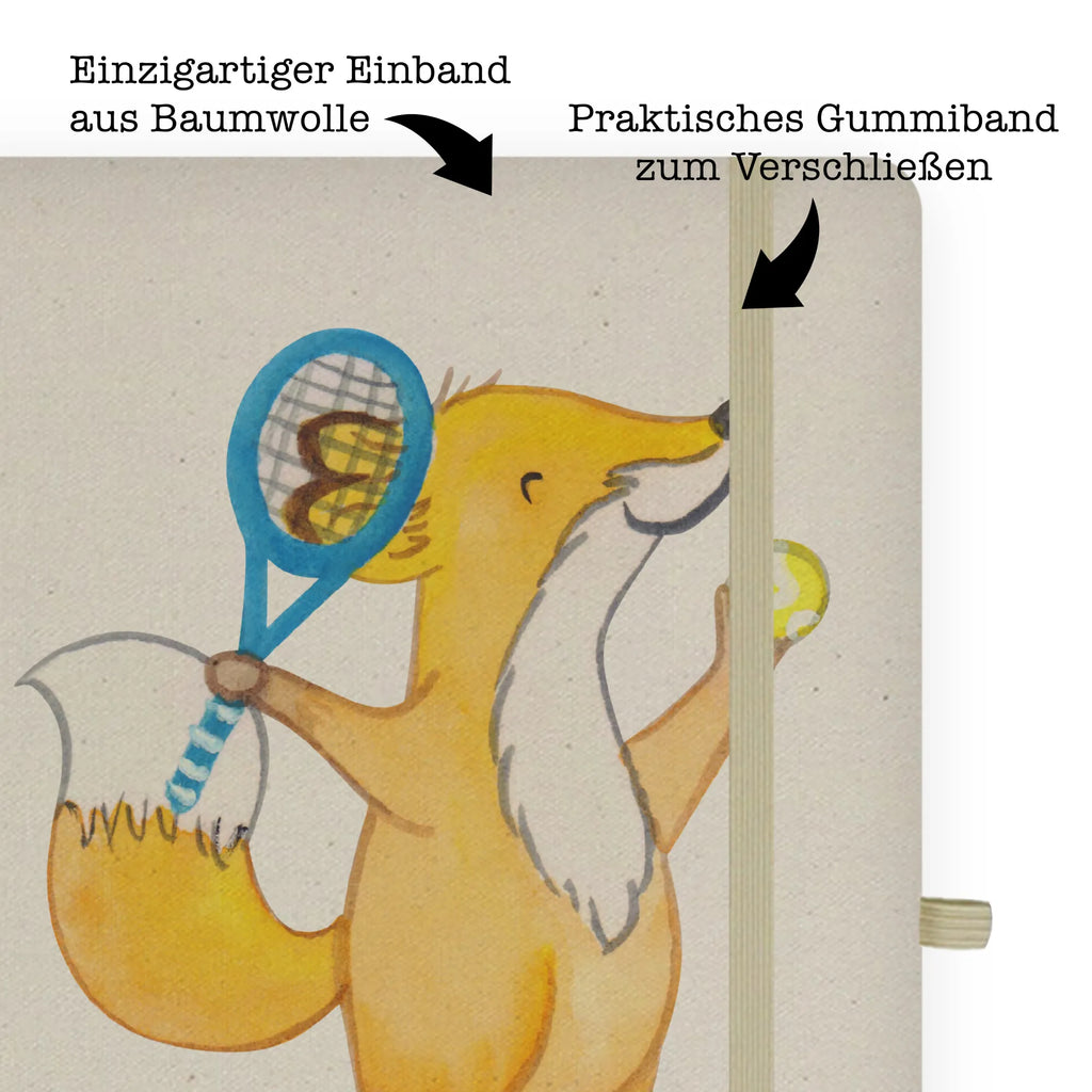 DIN A4 Personalizowany Notatnik lis grać w tenisa Prezent, Sport, Dyscyplina sportowa, Hobby, Darować, Dziękuję, Dzięki, Wyróżnienie, Wygrana, Sportowiec