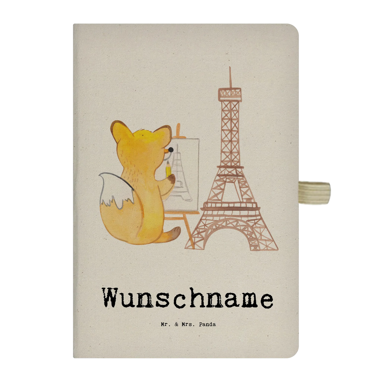 Personalised notebook Fox Urban sketching Gift, giving, thank you, award, profit, athlete, drawing, drawing school, painting