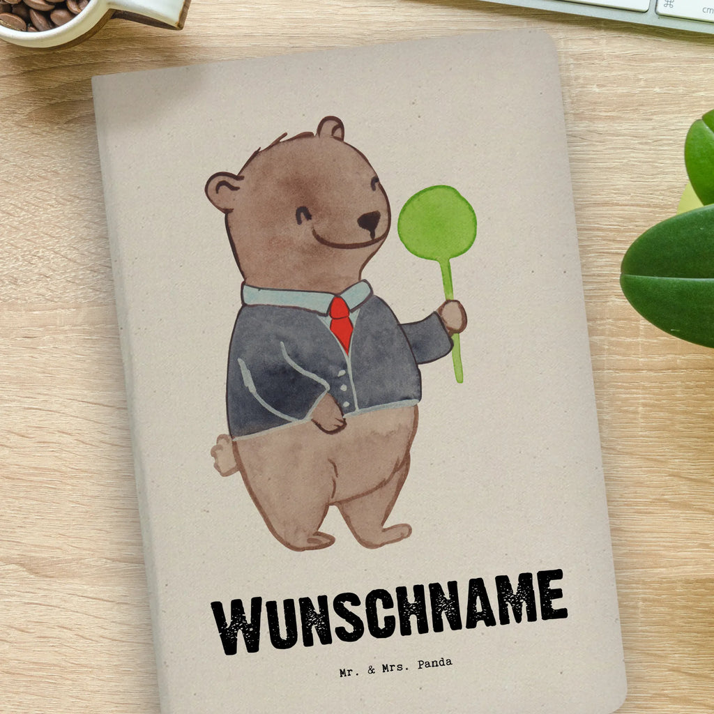 Personalised notebook Train attendant Heart gift, gift idea, best, farewell gift, passing exam, anniversary, retirement, promotion, job start, sayings, funny, profession