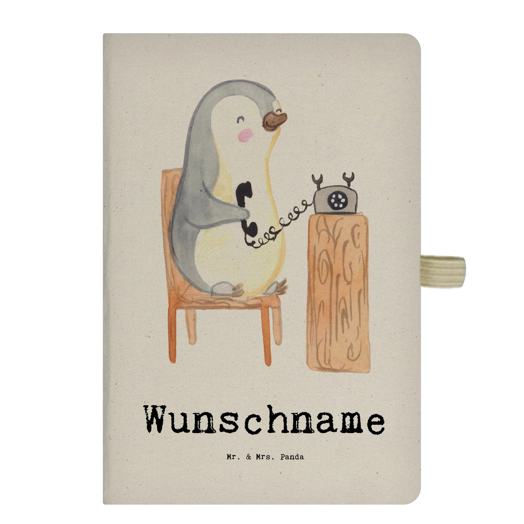 Personalised notebook call center agent Heart gift, gift idea, best, farewell gift, passing exam, anniversary, retirement, promotion, job start, sayings, funny, profession