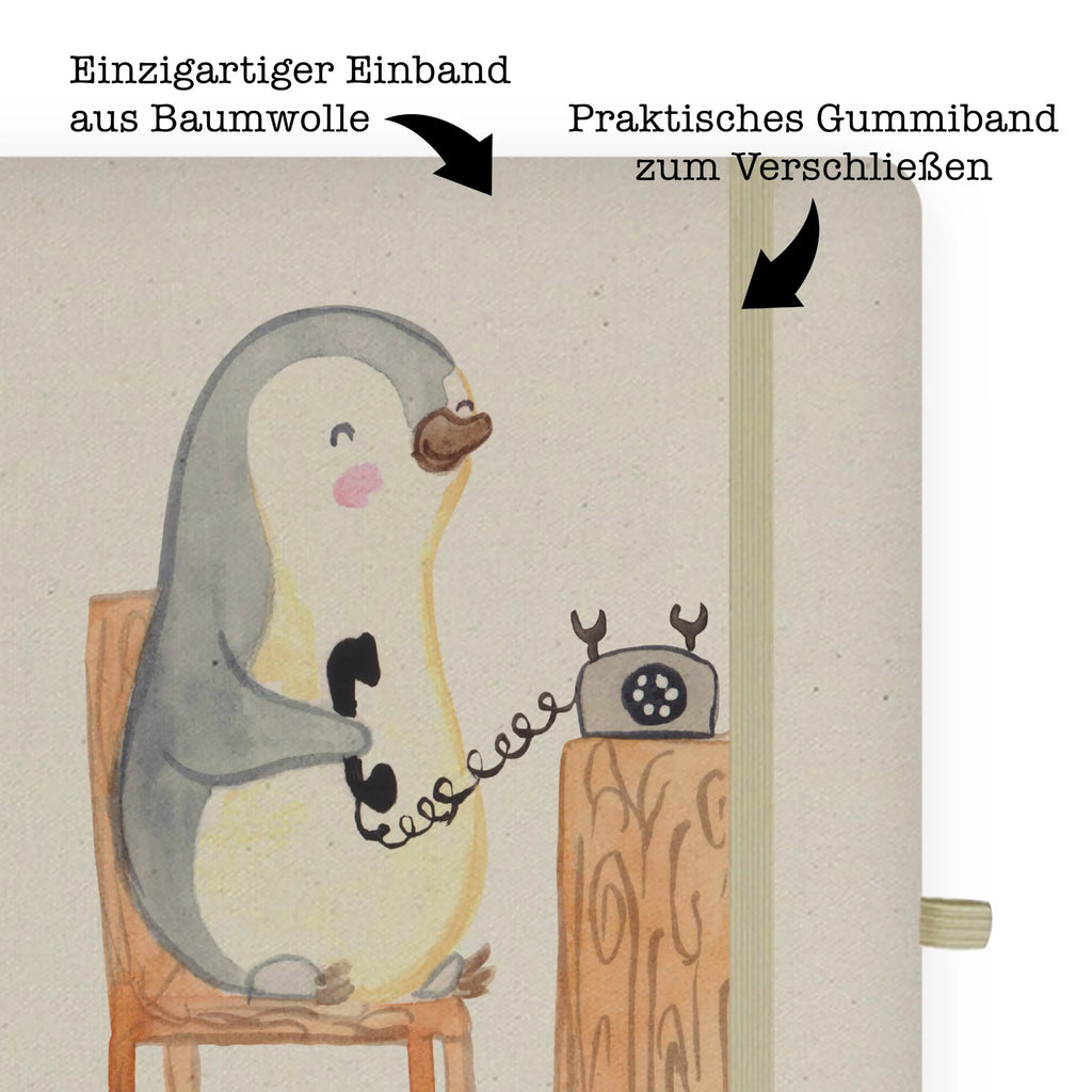 Personalised notebook call center agent Heart gift, gift idea, best, farewell gift, passing exam, anniversary, retirement, promotion, job start, sayings, funny, profession