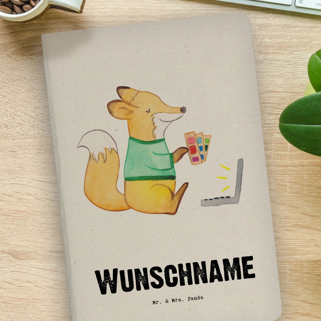 DIN A4 Personalizowany Notatnik Projektant mediów Serce Zawód, Wykształcenie, Jubileusz, Pożegnanie, Emerytura, Kolega, Koleżanka, Prezent, Dawać, Pracownik, Współpracownik, Firma, Dziękuję, Dziękuję bardzo