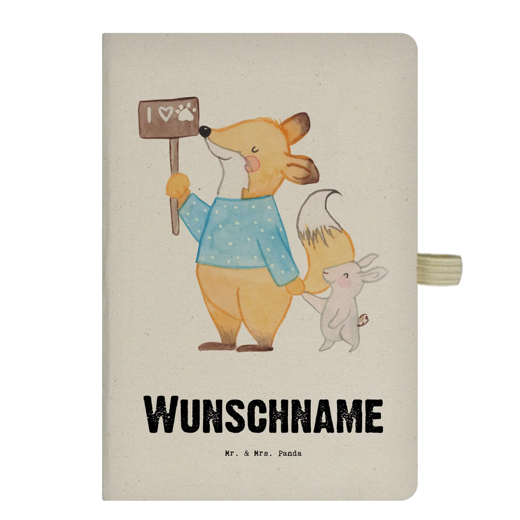 Personalised notebook Animal Protector heart gift, gift idea, best, farewell gift, passing exam, anniversary, retirement, promotion, job start, sayings, funny, profession