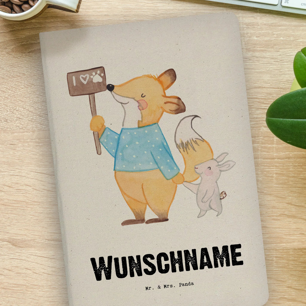 Personalised notebook Animal Protector heart gift, gift idea, best, farewell gift, passing exam, anniversary, retirement, promotion, job start, sayings, funny, profession