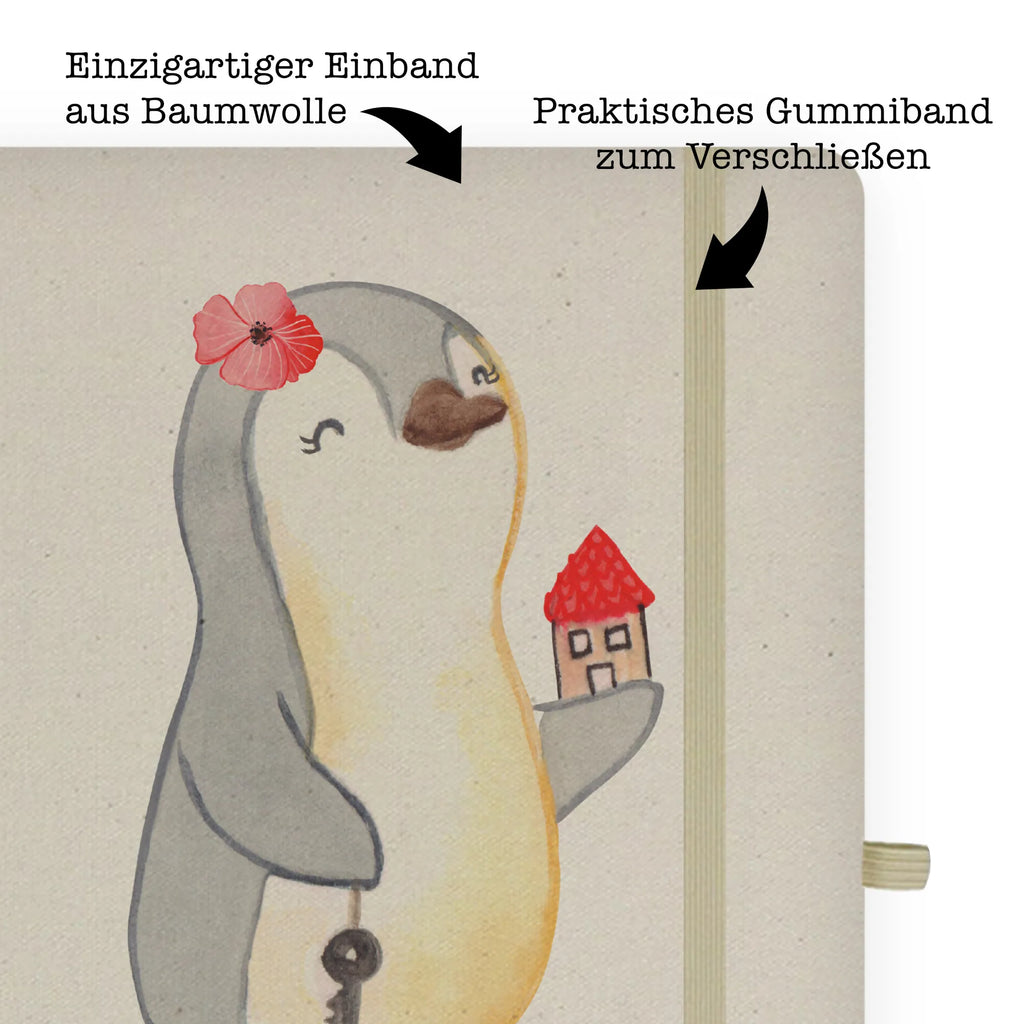 Personalised notebook real estate agent Heart gift, gift idea, best, farewell gift, passing exam, anniversary, retirement, promotion, job start, sayings, funny, profession