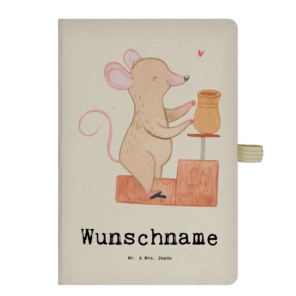 Personalised notebook Mouse pottery Gift, sport, hobby, giving, thank you, award, profit, athlete, pottery, pottery class, Pottery