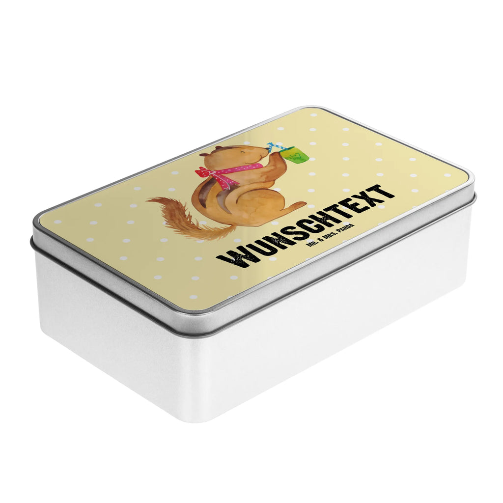 Spersonalizowana metalowa puszka wiewiórka Smoothie Motywy zwierzęce, dobra energia, zabawne powiedzonka, zwierzęta