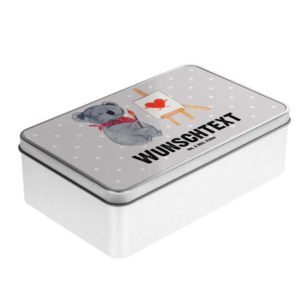 Personalised metal tin Koala bear Artist Koala, love gift, artist, proof of love, love, feelings, drawing