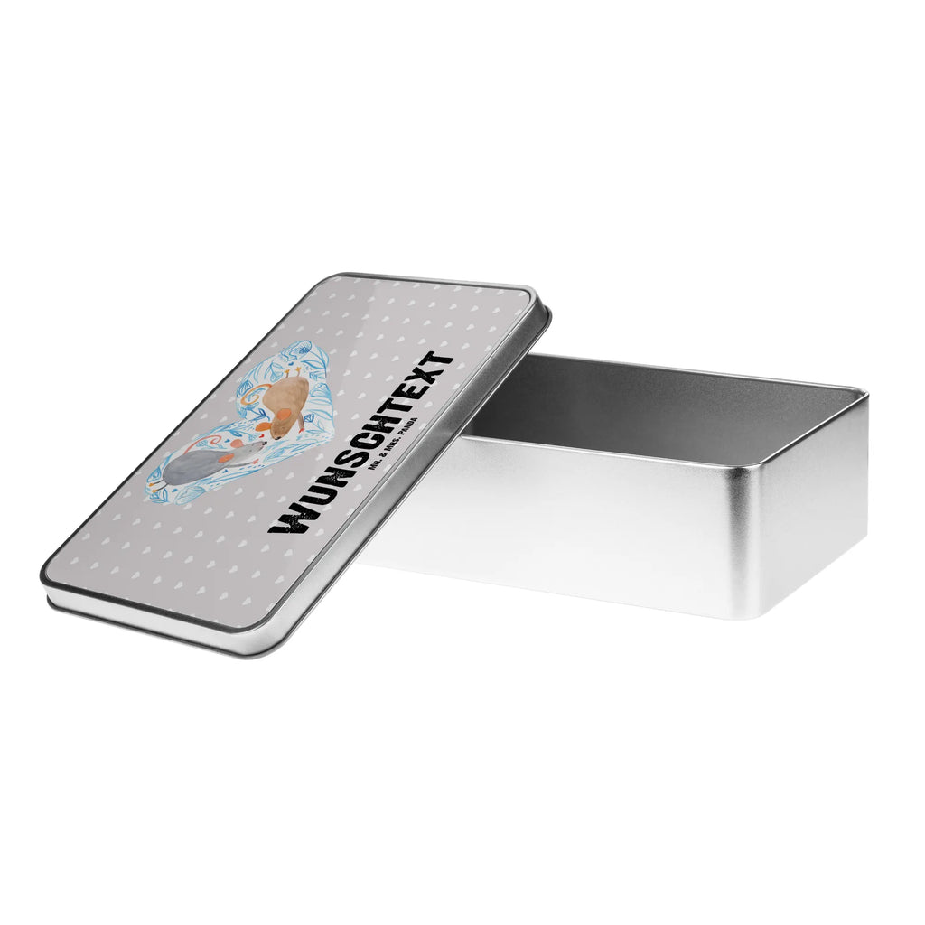 Spersonalizowana metalowa puszka Myszy serce Miłość, partner, przyjaciel, przyjaciółka, mąż, żona, wesele, zaręczyny, prośba o rękę, prezent miłosny, rocznica, dzień ślubu