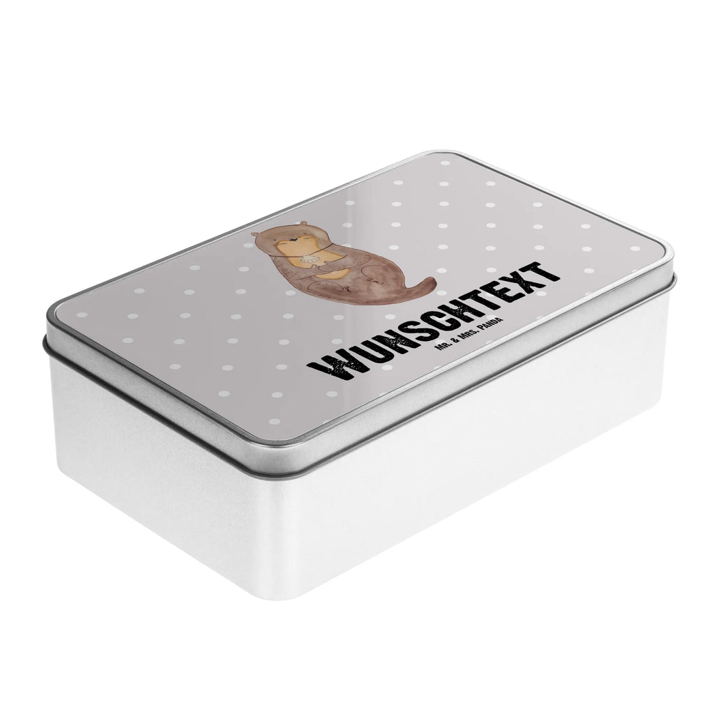 Personalised metal tin otter shell otter, marten, sea otter, European otter, water mammal, aquatic animal, baby otter, predator, water, otter gifts, animal lover, gift ideas for animal lovers, animal, mammal, water animal, gifts for people in love, daydreaming, office, otter love, dreaming, motivation, brooding