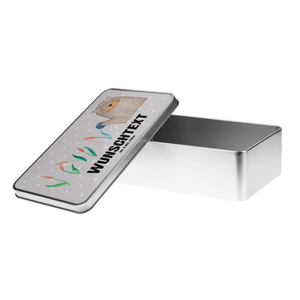 Personalised metal tin otter Stone otter, marten, sea otter, European otter, water mammal, aquatic animal, baby otter, predator, water, otter gifts, animal lover, gift ideas for animal lovers, animal, mammal, water animal, gifts for people in love, Otter Sea Otter Lake Otter