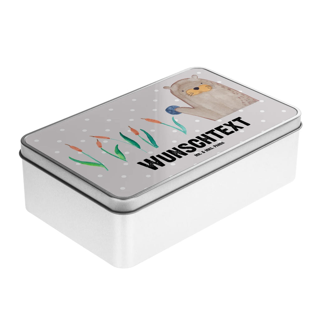 Personalised metal tin otter Stone otter, marten, sea otter, European otter, water mammal, aquatic animal, baby otter, predator, water, otter gifts, animal lover, gift ideas for animal lovers, animal, mammal, water animal, gifts for people in love, Otter Sea Otter Lake Otter