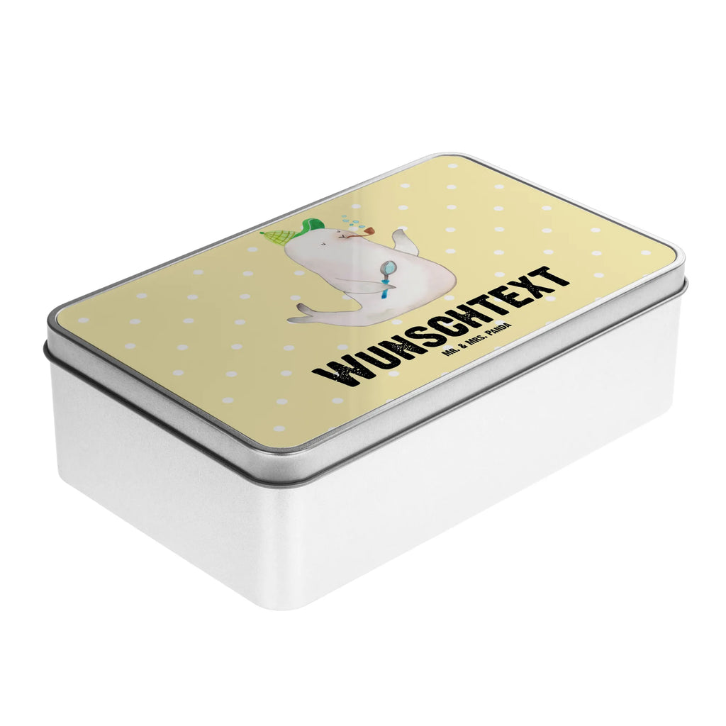 Personalised metal tin seal sherlock small animals, cute, funny, cute animal motives, hand drawn, small world, funny sayings, good mood, happy, gifts, gift ideas, special gifts, animal lover, card