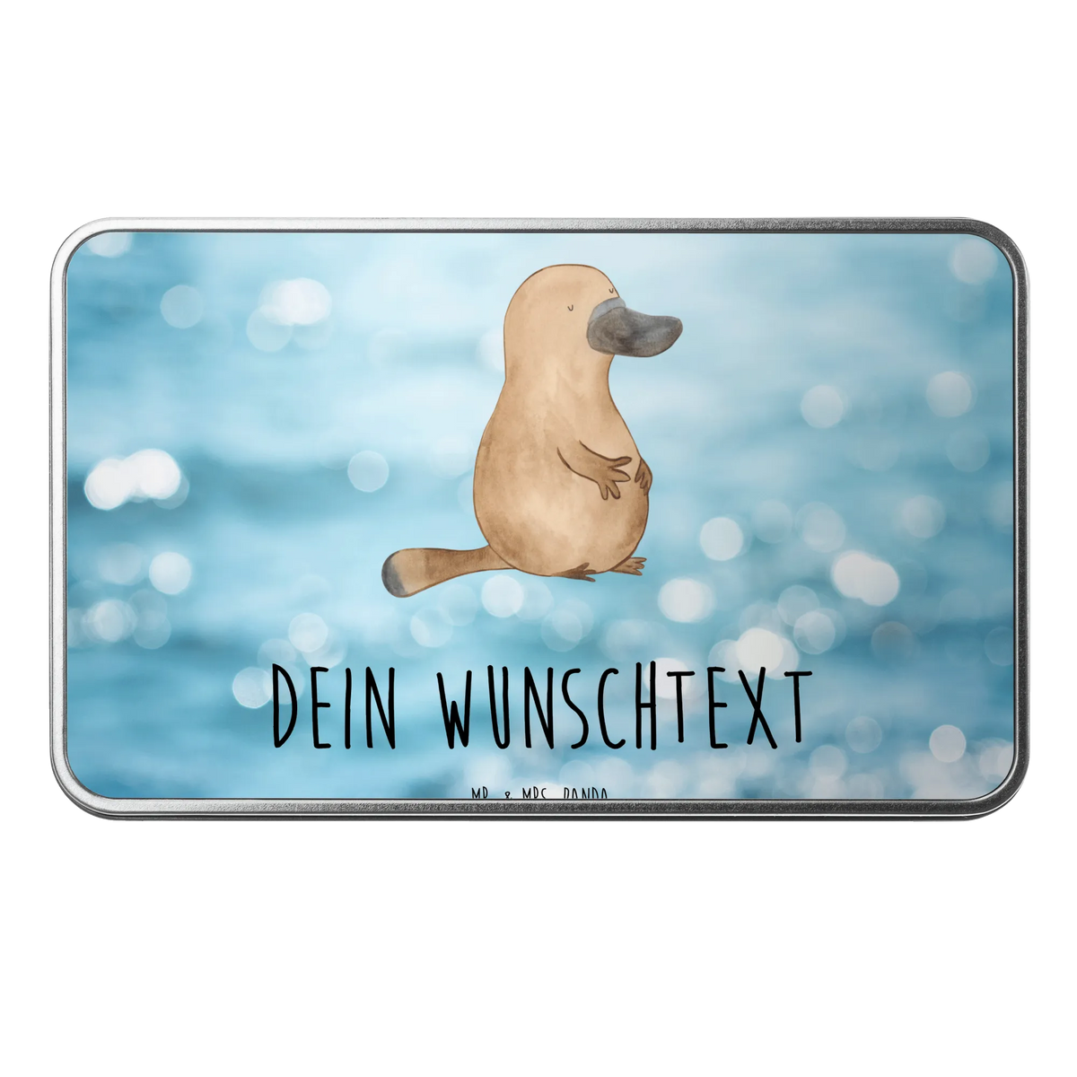Personalised metal tin platypus courage Seafood, aquatic animals, ocean, sea, fish, shells, corals, reef, whale, narwhal, sea urchin, lobster, platypus, turtle, manatee, crocodile, orca, shrimp, gifts for seafood lovers, water world, underwater animals, underwater world, vacation, deep sea, seafood fans, gift ideas, seafood decoration, seafood posters, courage, office, new beginning, brave, world trip, motivation, Raodtrip, Platypus, work, wisdom, new start, training