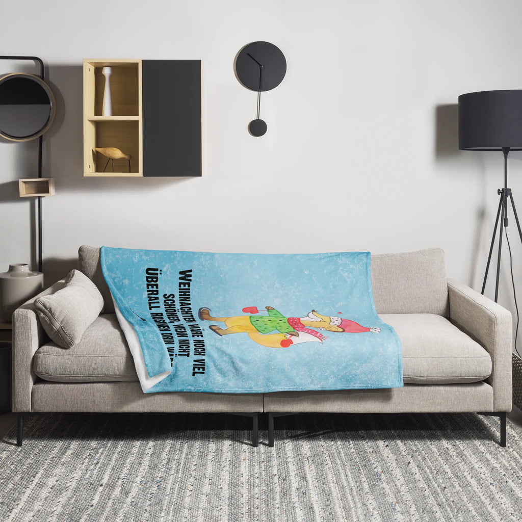 Kuscheldecke Fuchs  Schlittschuhe Tagesdecke, Wolldecke, Sofadecke, Decke, Wohndecke, Winter, Weihnachten, Weihnachtsdeko, Nikolaus, Advent, Heiligabend, Wintermotiv, Weihnachtsbaum, Weihnachtstage, Tannenbaum, Weihnachtszeit, Weihnachtsmann