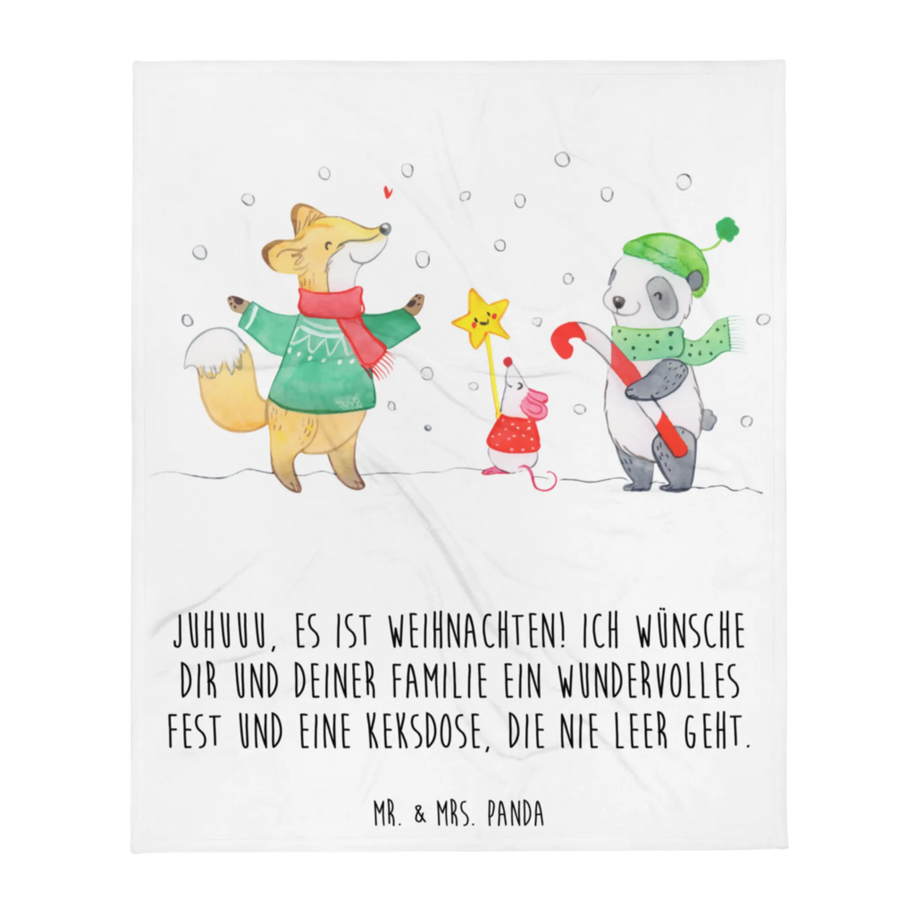 Kuscheldecke Winter Weihnachtsfreude Wolldecke, Tagesdecke, Wohndecke, Decke, Sofadecke, Winter, Weihnachten, Weihnachtsdeko, Nikolaus, Advent, Heiligabend, Wintermotiv, Weihnachtszeit, Weihnachtsmann, Fuchs, Weihnachtsbaum, Weihnachtstage, Tannenbaum