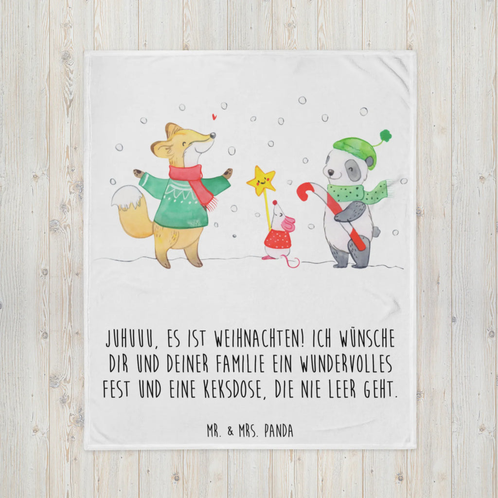 Kuscheldecke Winter Weihnachtsfreude Wolldecke, Tagesdecke, Wohndecke, Decke, Sofadecke, Winter, Weihnachten, Weihnachtsdeko, Nikolaus, Advent, Heiligabend, Wintermotiv, Weihnachtszeit, Weihnachtsmann, Fuchs, Weihnachtsbaum, Weihnachtstage, Tannenbaum