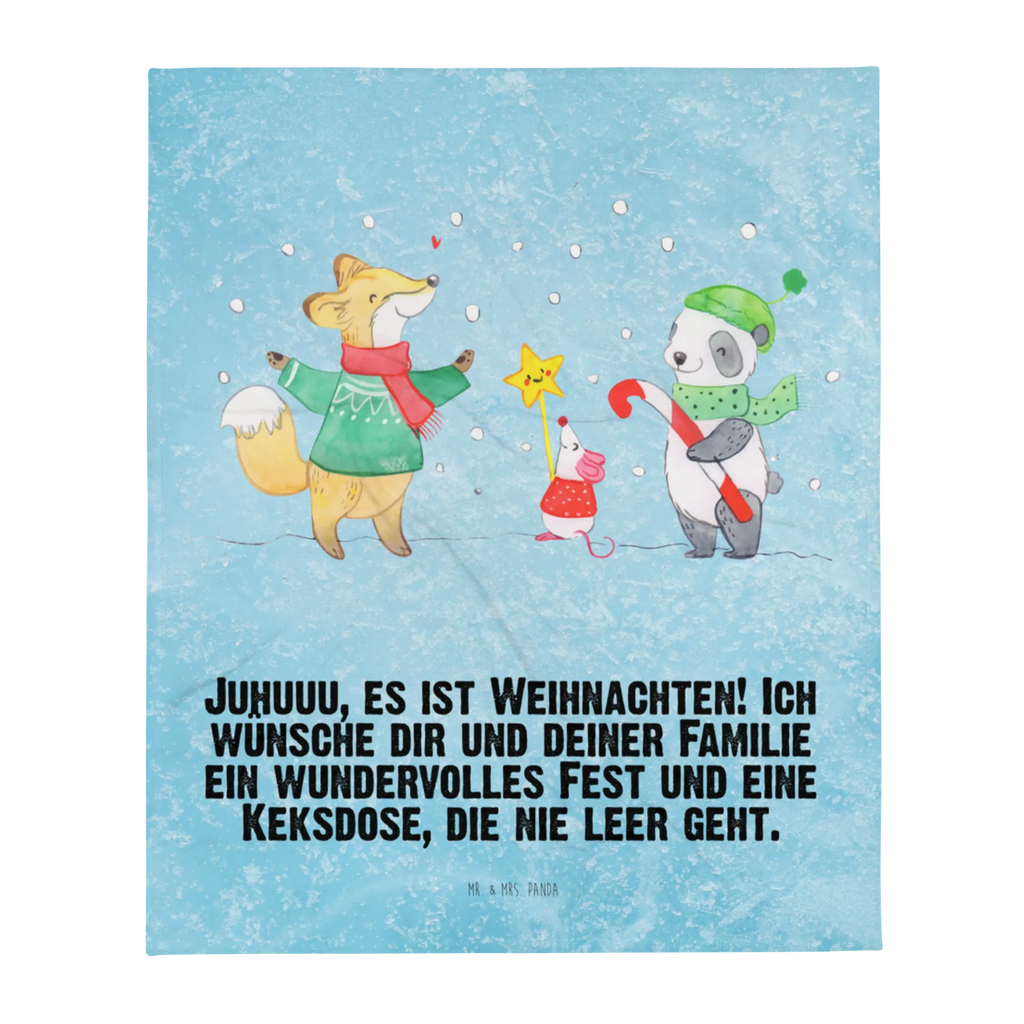 Kuscheldecke Winter Weihnachtsfreude Wolldecke, Tagesdecke, Wohndecke, Decke, Sofadecke, Winter, Weihnachten, Weihnachtsdeko, Nikolaus, Advent, Heiligabend, Wintermotiv, Weihnachtszeit, Weihnachtsmann, Fuchs, Weihnachtsbaum, Weihnachtstage, Tannenbaum