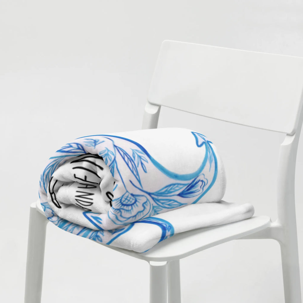 Blanket anchor Blue sofa throw, cozy blanket, plush blanket, throw blanket, Sherpa blanket, fleece blanket, warm blanket, snuggle blanket, small animals, cute, funny, cute animal motives, hand drawn, small world, funny sayings, good mood, happy, gifts, gift ideas, special gifts, animal lover, card