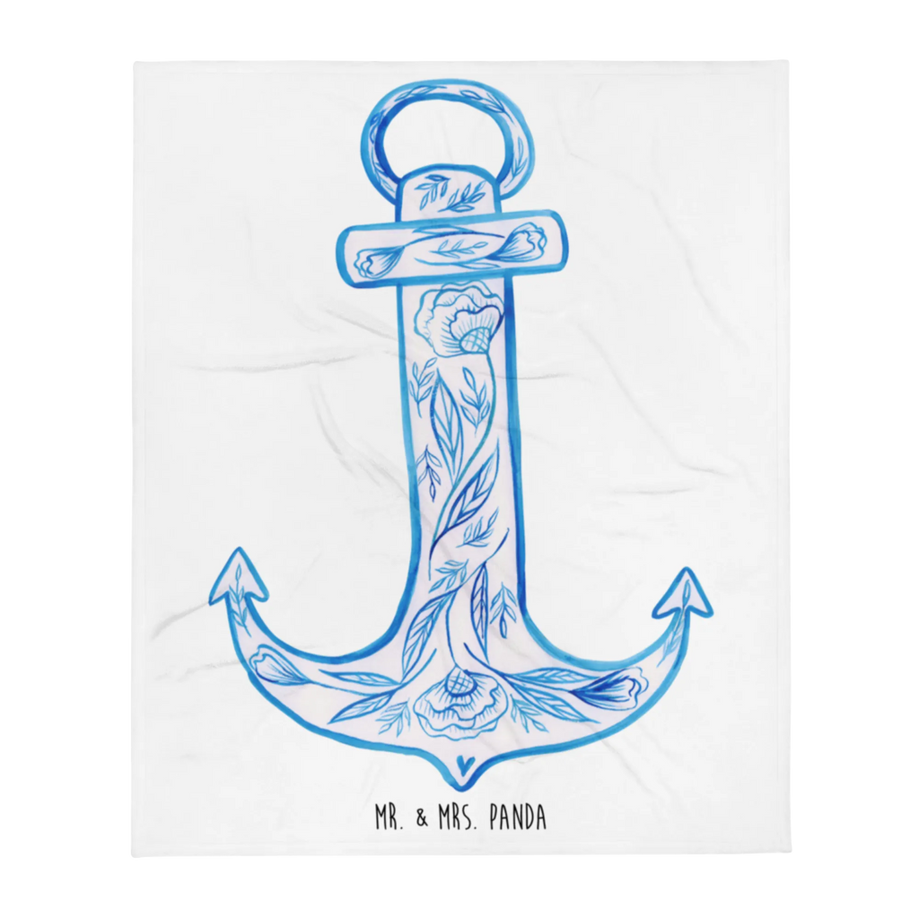 Blanket anchor Blue sofa throw, cozy blanket, plush blanket, throw blanket, Sherpa blanket, fleece blanket, warm blanket, snuggle blanket, small animals, cute, funny, cute animal motives, hand drawn, small world, funny sayings, good mood, happy, gifts, gift ideas, special gifts, animal lover, card