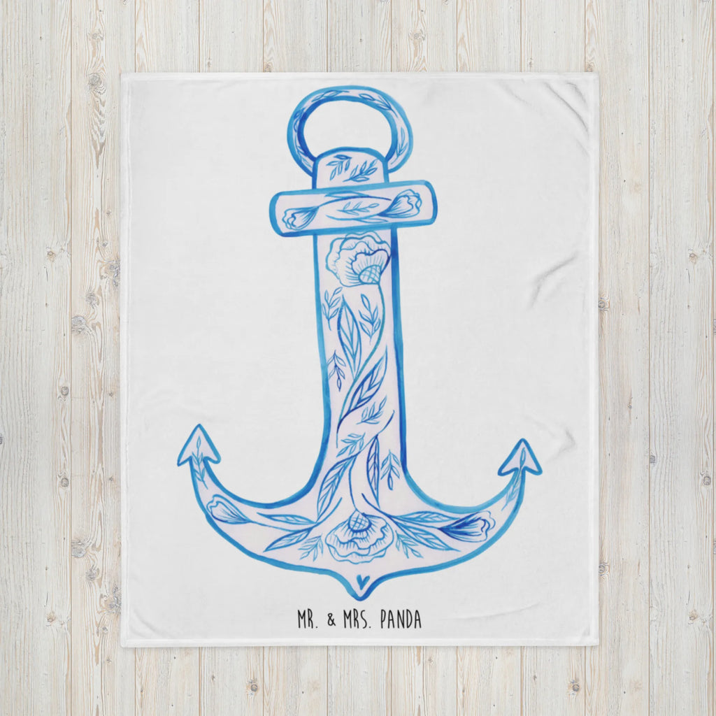 Blanket anchor Blue sofa throw, cozy blanket, plush blanket, throw blanket, Sherpa blanket, fleece blanket, warm blanket, snuggle blanket, small animals, cute, funny, cute animal motives, hand drawn, small world, funny sayings, good mood, happy, gifts, gift ideas, special gifts, animal lover, card