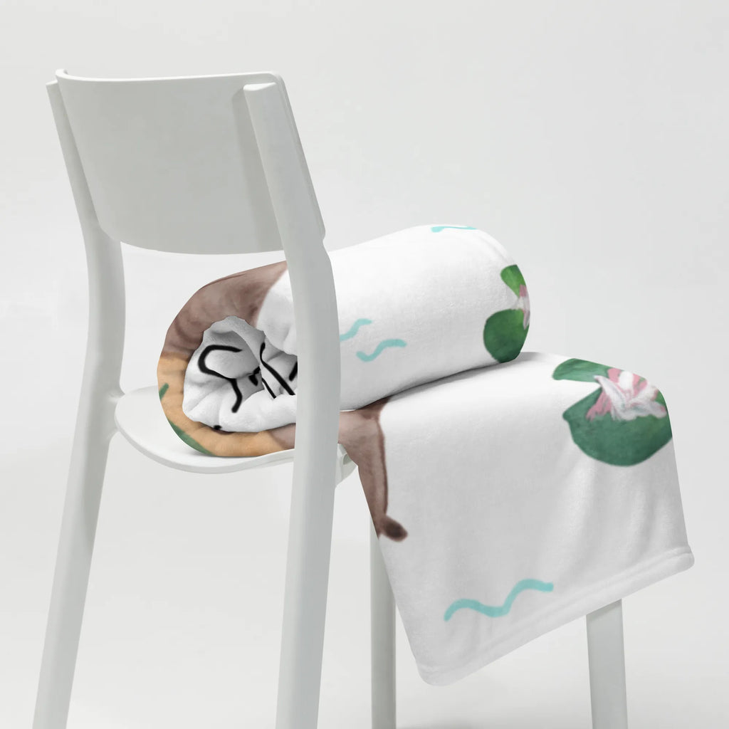 Blanket otter Water Lily Sofadecke, Wolldecke, Tagesdecke, Wohndecke, Decke, Otter, Fischotter, Seeotter, Otter Seeotter See Otter