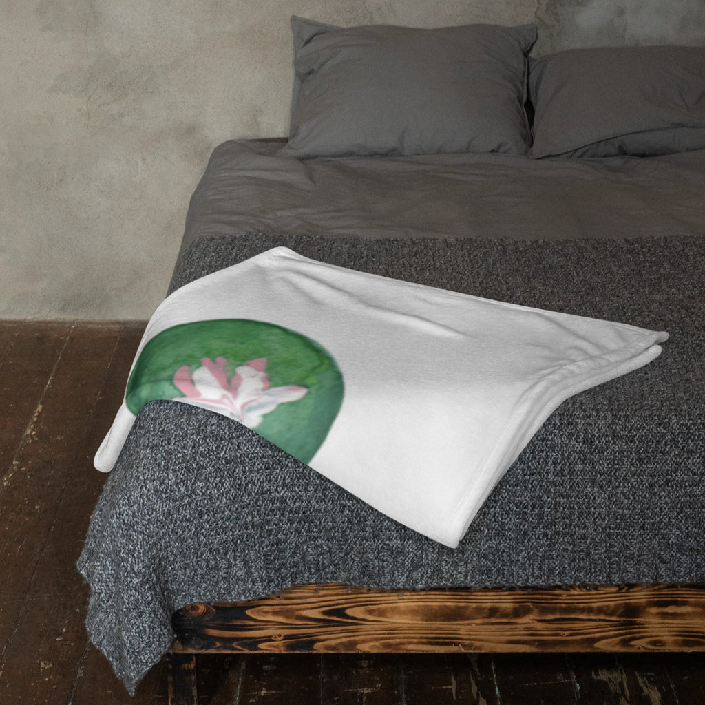 Blanket otter Water Lily Sofadecke, Wolldecke, Tagesdecke, Wohndecke, Decke, Otter, Fischotter, Seeotter, Otter Seeotter See Otter