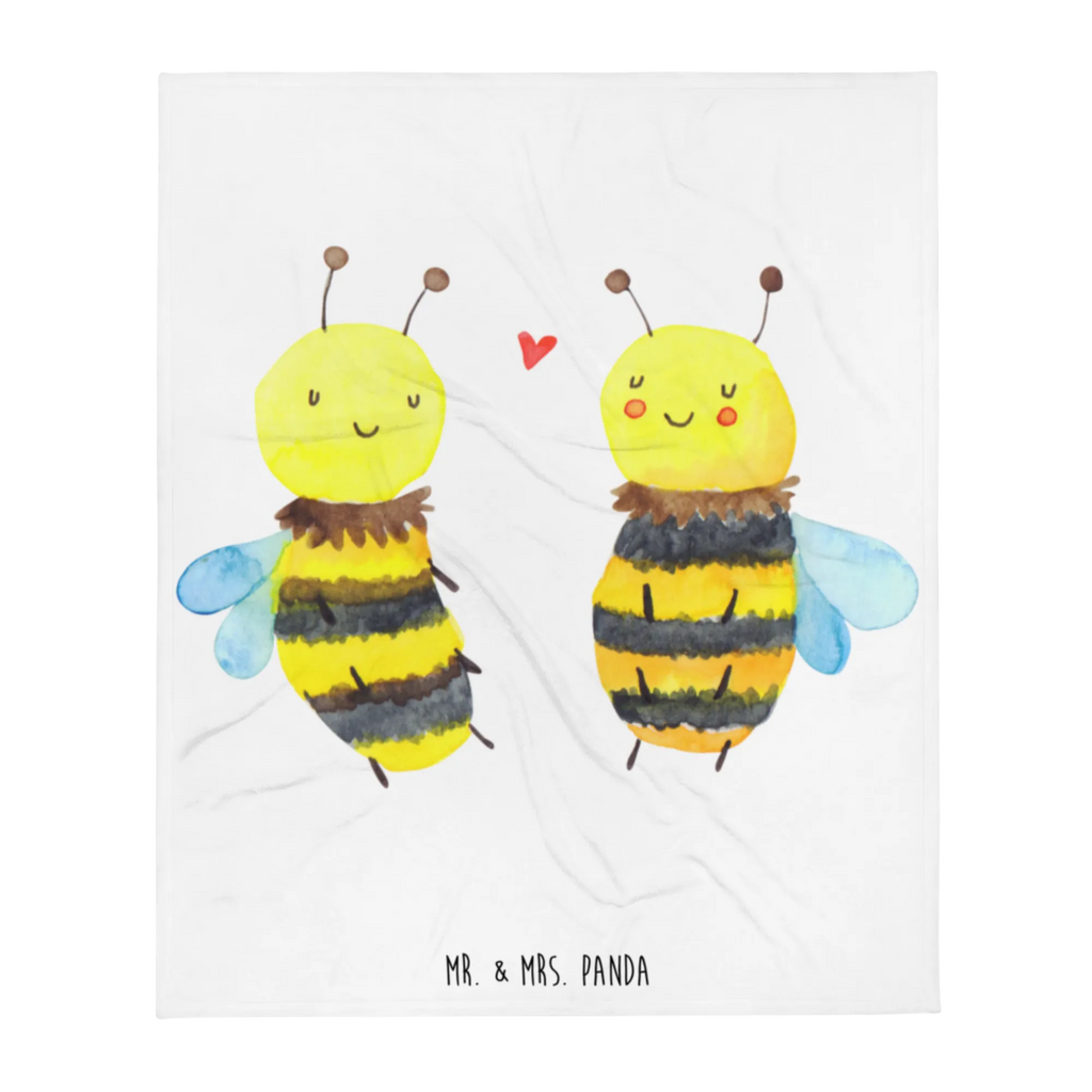 Blanket bee In love Sofadecke, Tagesdecke, Wohndecke, Wolldecke, Decke, Biene, Wespe, Hummel