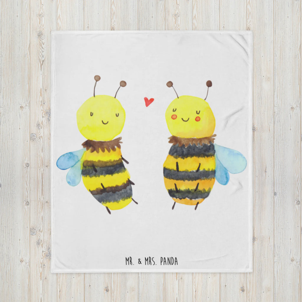 Blanket bee In love Sofadecke, Tagesdecke, Wohndecke, Wolldecke, Decke, Biene, Wespe, Hummel
