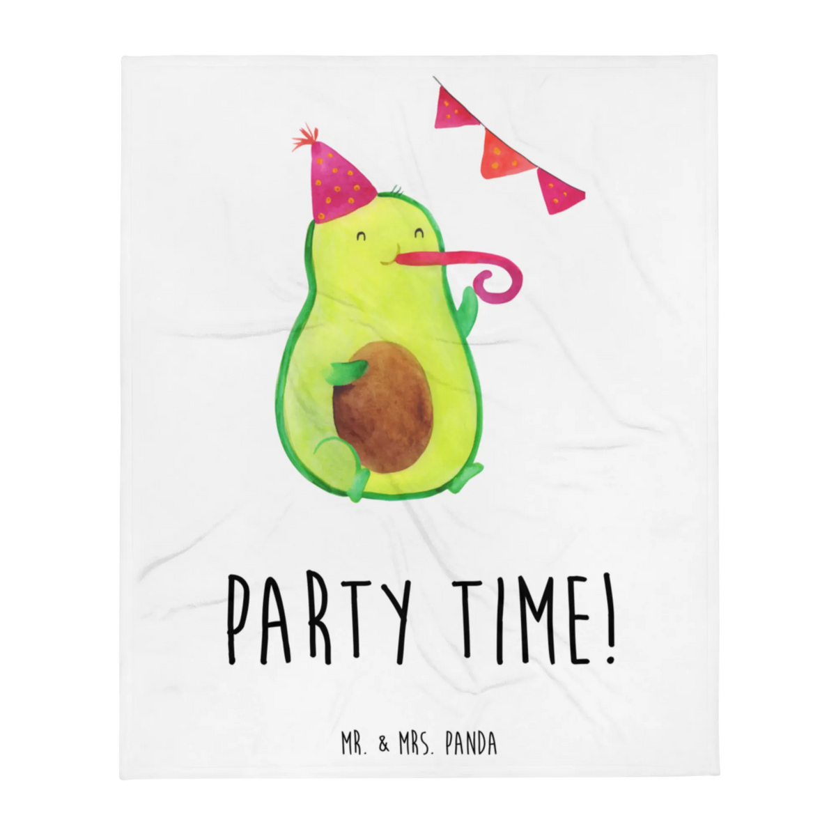 Blanket avocado party time vegetables
