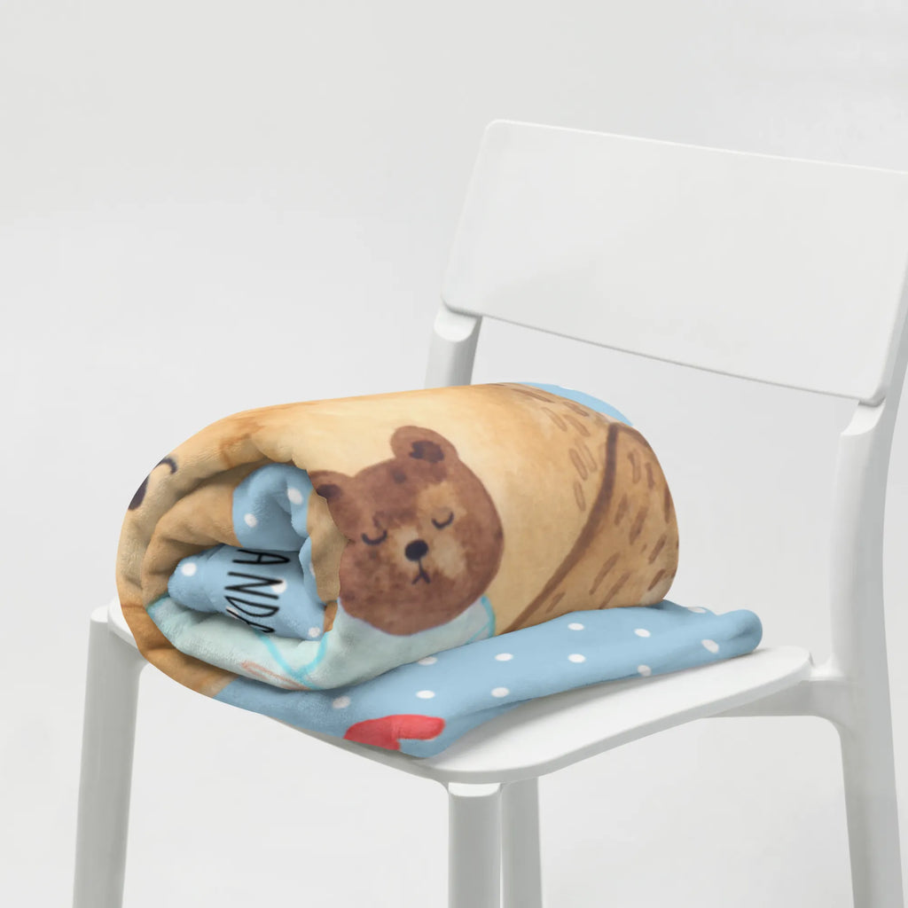 Blanket bear infant plush blanket, sofa throw, throw blanket, warm blanket, Sherpa blanket, snuggle blanket, fleece blanket, cozy blanket, bear, teddy, teddy bear, cuddly toy, baptized child, birth, grandson, nephew, baby, parents, congratulations, niece, birthday, baptism, mother, grandchild