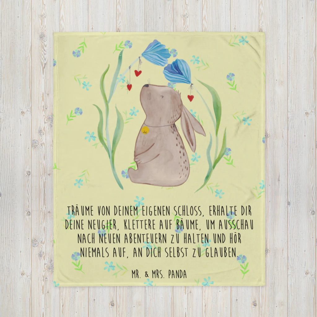 Blanket Hare flower Sofadecke, Tagesdecke, Wolldecke, Wohndecke, Decke, Ostern, Osterhase, Ostergeschenke, Osternest, Osterdeko, Geschenke zu Ostern, Ostern Geschenk, Ostergeschenke Kinder, Ostern Kinder, Geburtstag, Hase, Träume, Kind, Hoffnung, Kindergeburtstag, Schwangerschaft, Taufgeschenk, erstes Kind, Geburt, Taufe, Kaninchen