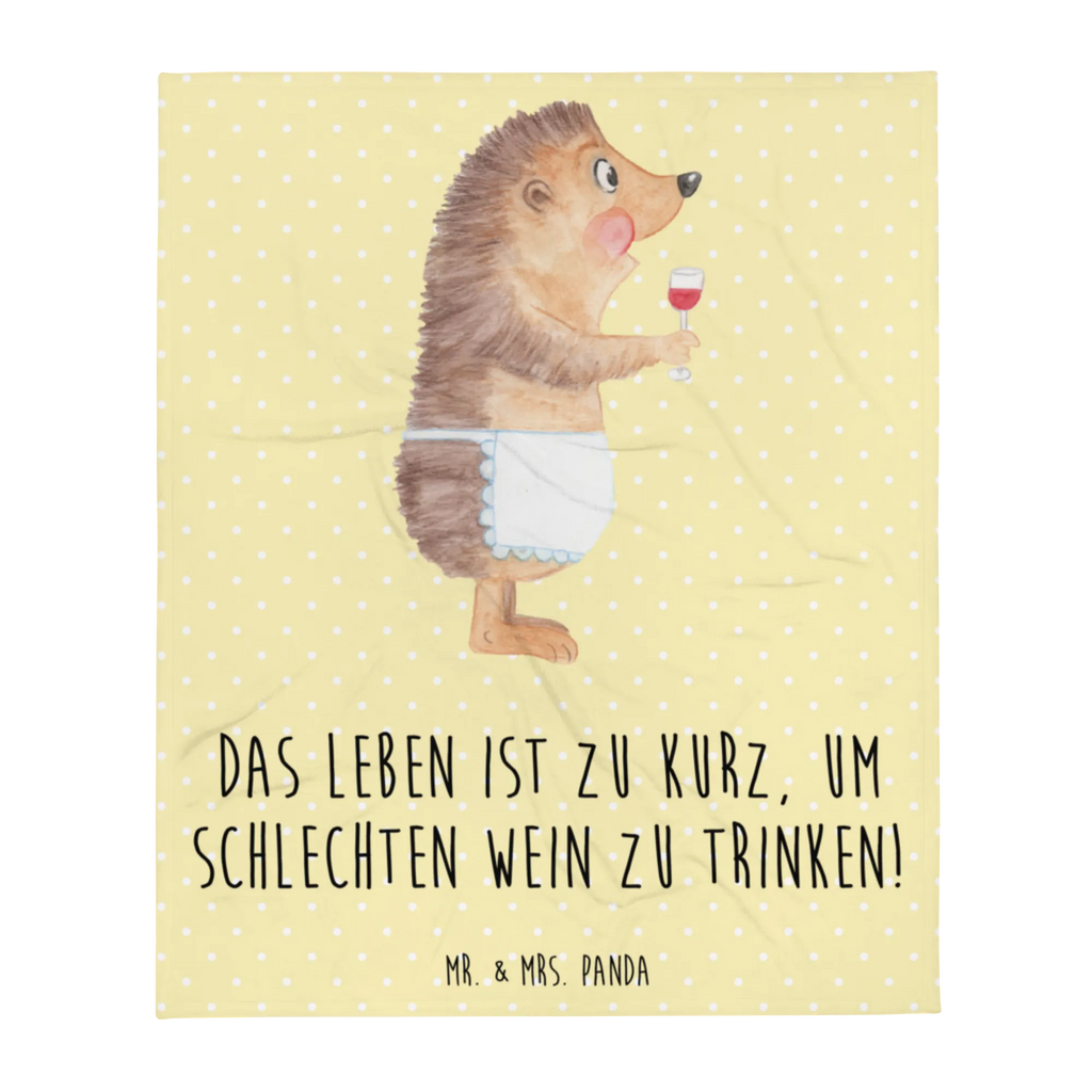Blanket Hedgehog wine Tagesdecke, Decke, Wolldecke, Wohndecke, Sofadecke, Tiermotive, Gute Laune, lustige Sprüche, Tiere, Wein Deko, Weinglas, Wein Spruch, Geschenk Weinliebhaber, Igel, Rotwein, Weißwein, Geschenk Weintrinker, Wein trinken