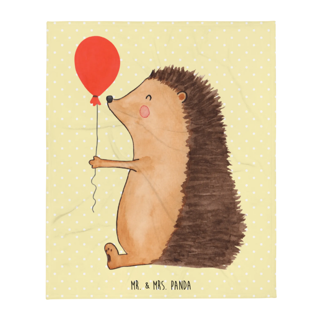 Kuscheldecke Igel Luftballon Wohndecke, Sofadecke, Wolldecke, Tagesdecke, Decke, Tiermotive, Gute Laune, lustige Sprüche, Tiere, Glückwunsch, Happy Birthday, Herzlichen Glückwunsch, Igel, Ballon, Geburtstagskind, Geburtstag
