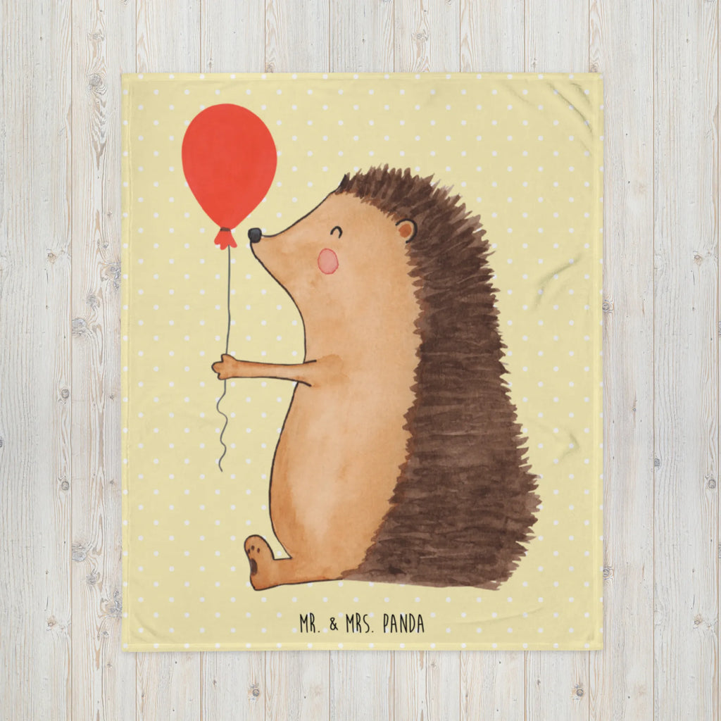 Kuscheldecke Igel Luftballon Wohndecke, Sofadecke, Wolldecke, Tagesdecke, Decke, Tiermotive, Gute Laune, lustige Sprüche, Tiere, Glückwunsch, Happy Birthday, Herzlichen Glückwunsch, Igel, Ballon, Geburtstagskind, Geburtstag