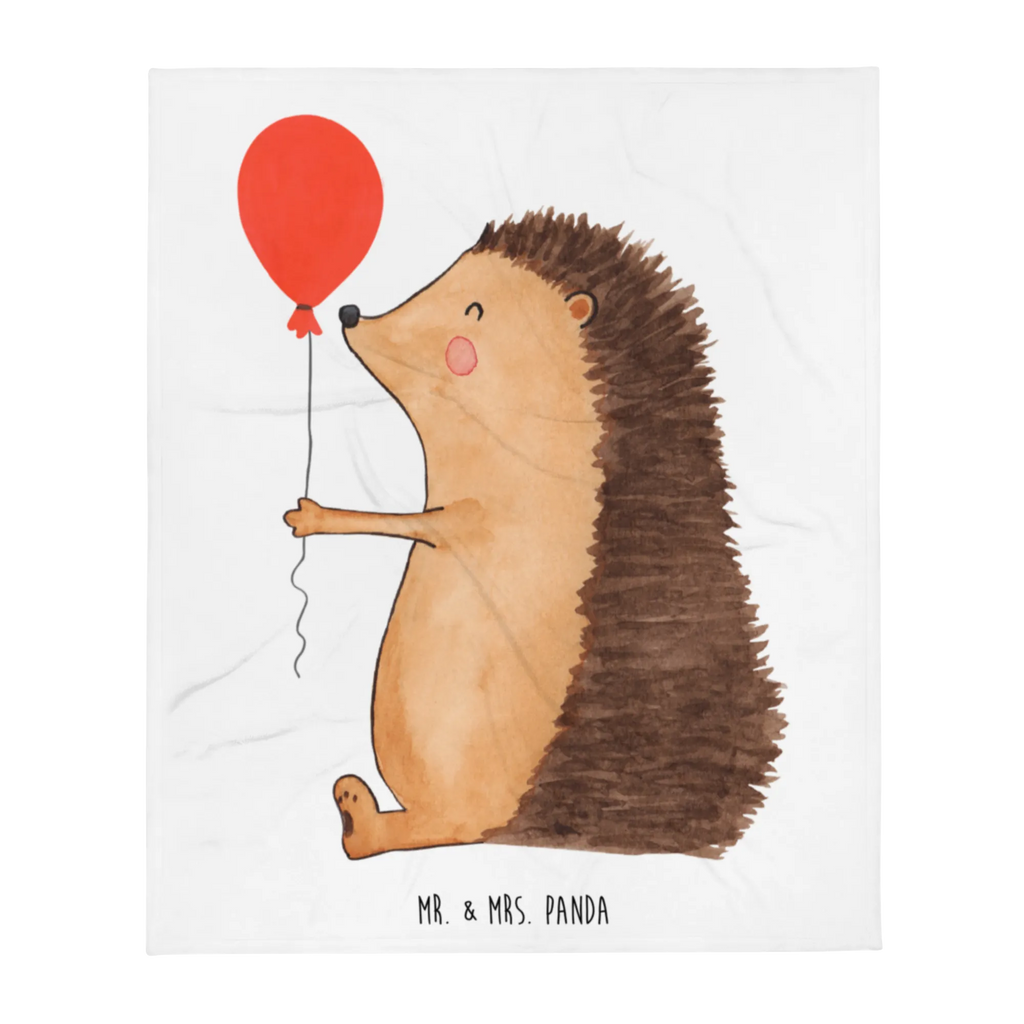 Kuscheldecke Igel Luftballon Wohndecke, Sofadecke, Wolldecke, Tagesdecke, Decke, Tiermotive, Gute Laune, lustige Sprüche, Tiere, Glückwunsch, Happy Birthday, Herzlichen Glückwunsch, Igel, Ballon, Geburtstagskind, Geburtstag