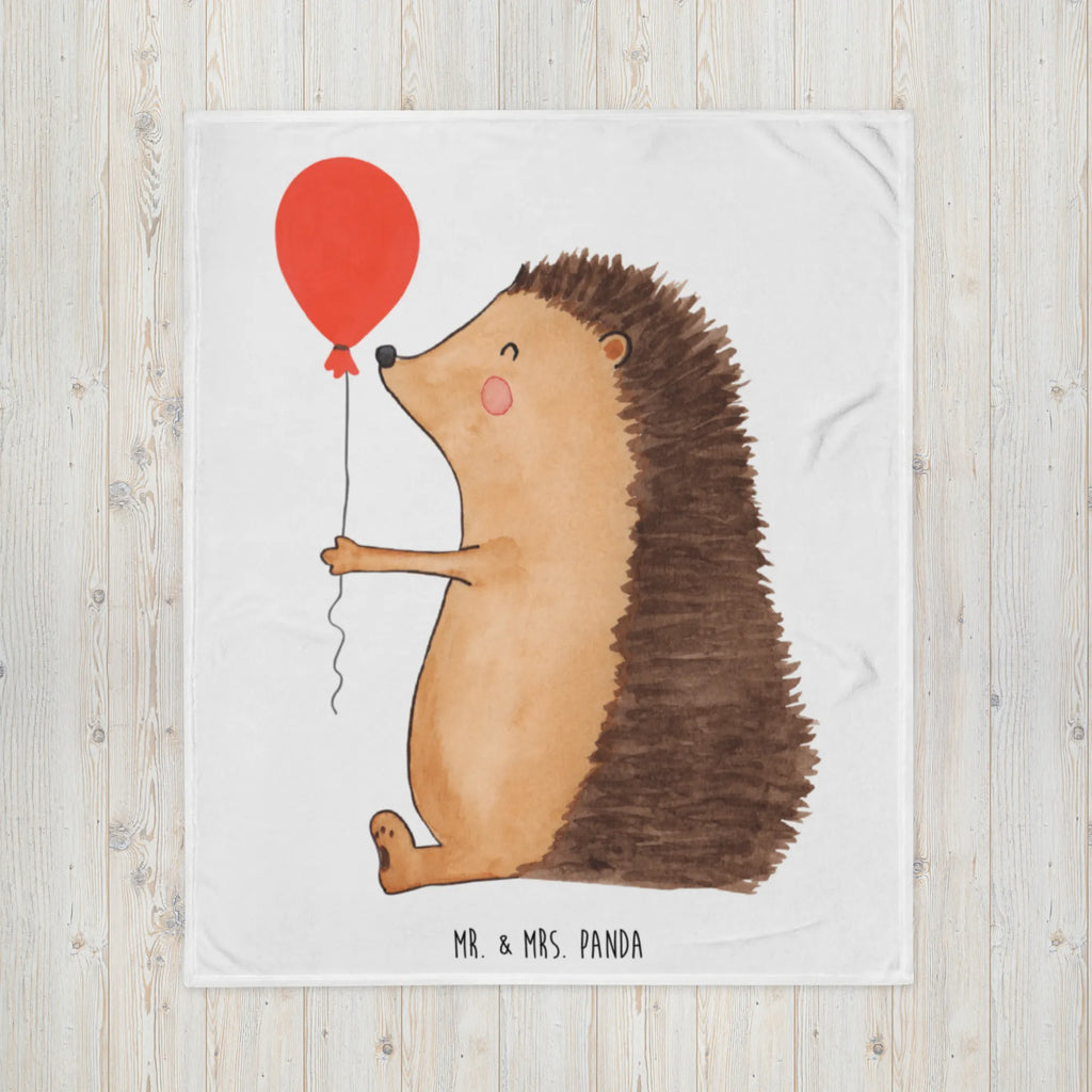 Kuscheldecke Igel Luftballon Wohndecke, Sofadecke, Wolldecke, Tagesdecke, Decke, Tiermotive, Gute Laune, lustige Sprüche, Tiere, Glückwunsch, Happy Birthday, Herzlichen Glückwunsch, Igel, Ballon, Geburtstagskind, Geburtstag