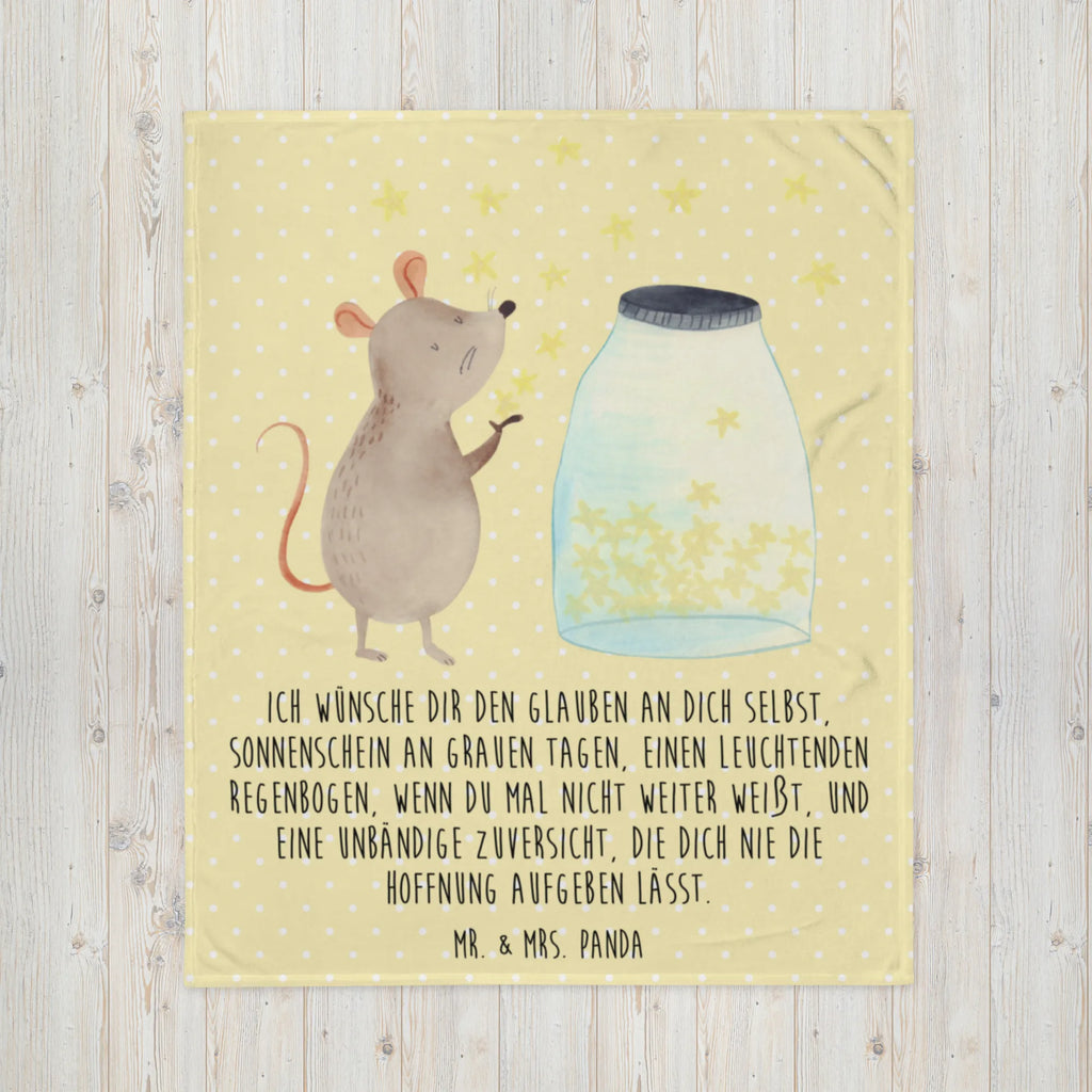 Blanket Mouse Stars Sofadecke, Tagesdecke, Wohndecke, Decke, Wolldecke, Tiermotive, Gute Laune, lustige Sprüche, Tiere, Taufe, Schwangerschaft, Kindergeburtstag, Geburtstag, Hoffnung, Wunsch, Taufgeschenk, Maus, Geburt, Träume, Kind, Sterne, erstes Kind