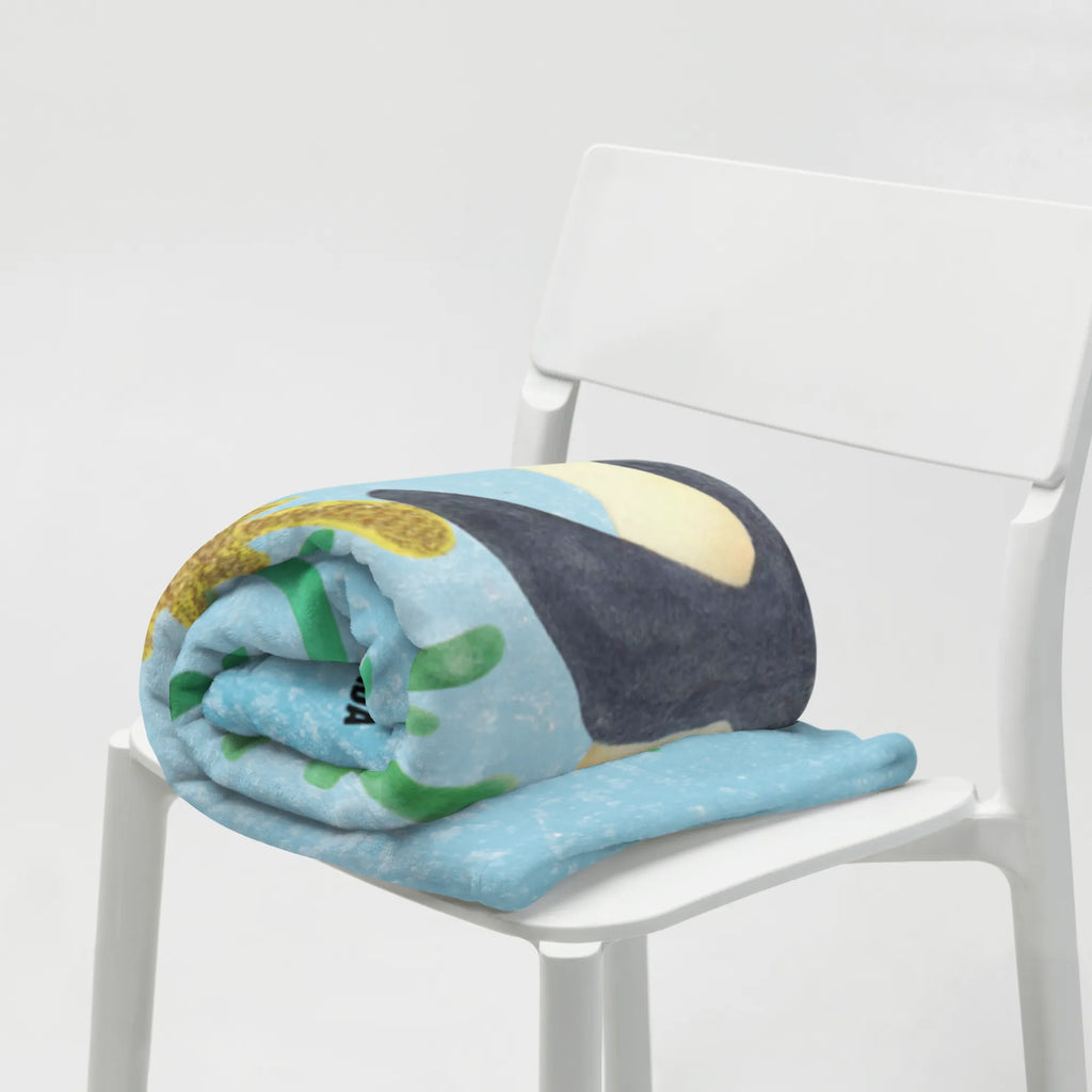 Kuscheldecke Pinguin Weihnachtsbaum Wolldecke, Decke, Tagesdecke, Wohndecke, Sofadecke, Winter, Weihnachten, Weihnachtsdeko, Nikolaus, Advent, Heiligabend, Wintermotiv, Pinguin