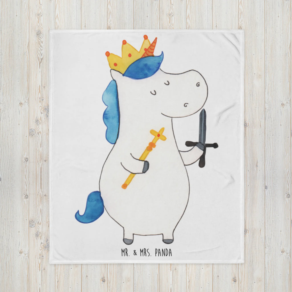 Blanket unicorn king with sword Decke, Tagesdecke, Wohndecke, Sofadecke, Wolldecke, Einhorn, Einhörner, Einhorn Deko, Unicorn, Mittelalter, König, Ritter