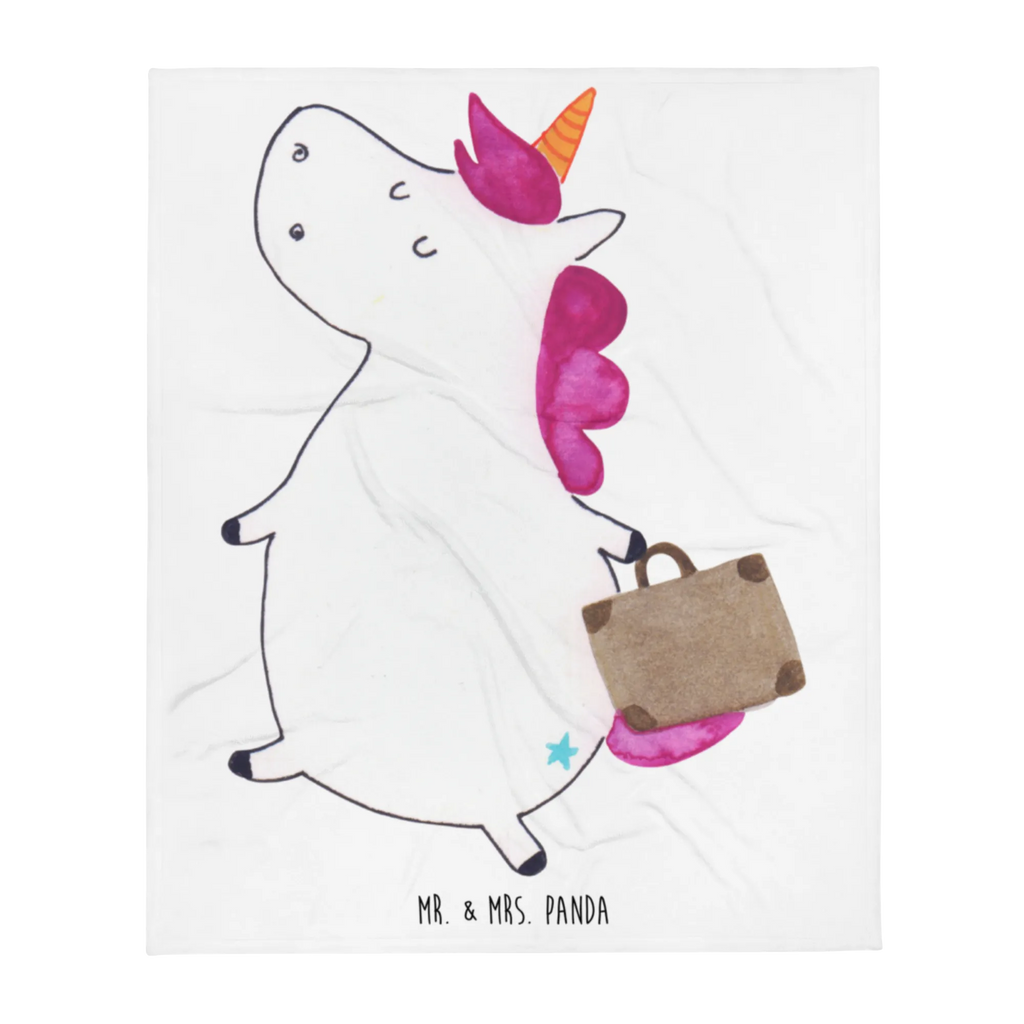 Blanket unicorn Suitcase Tagesdecke, Wohndecke, Decke, Wolldecke, Sofadecke, Einhorn, Einhörner, Einhorn Deko, Unicorn, Abenteuer, Spaß, Kind, Reise, unicorn, Gepäck, albern, Verreisen, Erwachsen, Koffer, witzig, lustig