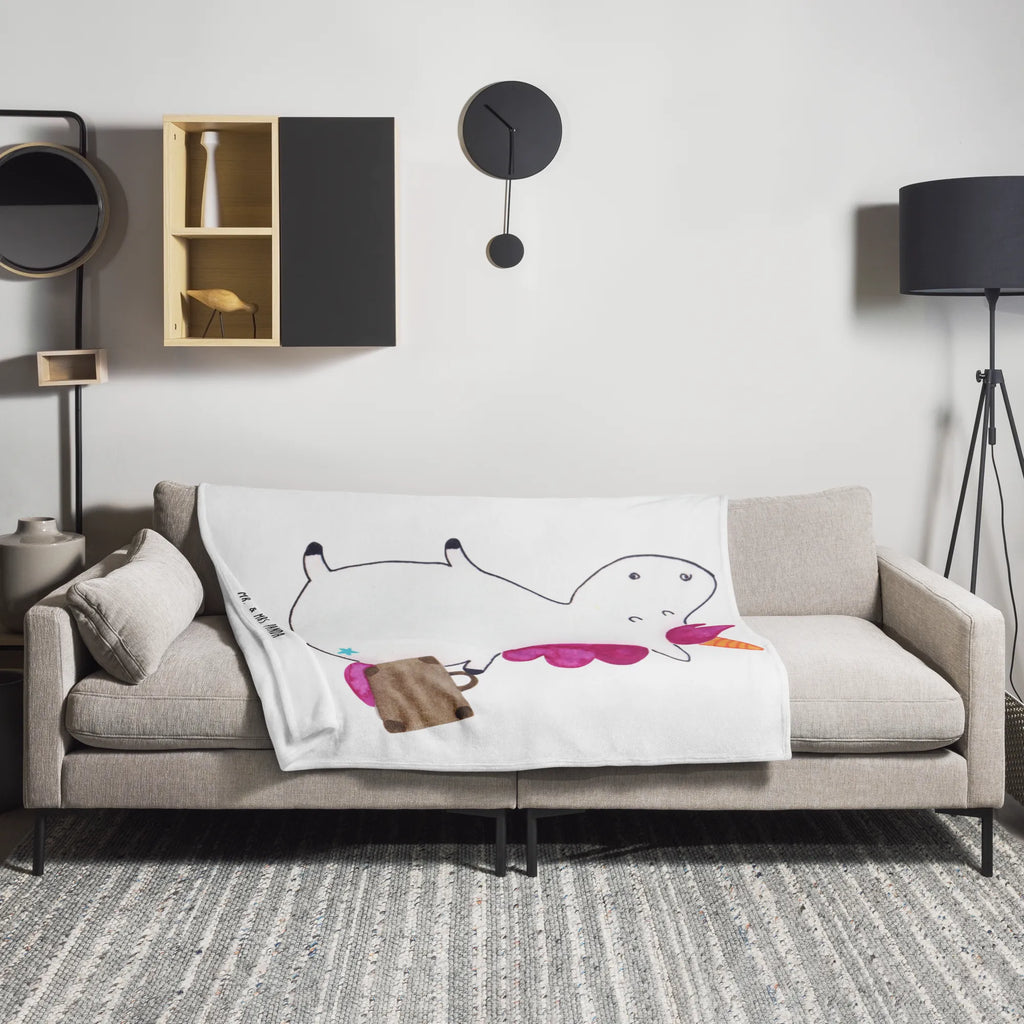 Blanket unicorn Suitcase Tagesdecke, Wohndecke, Decke, Wolldecke, Sofadecke, Einhorn, Einhörner, Einhorn Deko, Unicorn, Abenteuer, Spaß, Kind, Reise, unicorn, Gepäck, albern, Verreisen, Erwachsen, Koffer, witzig, lustig